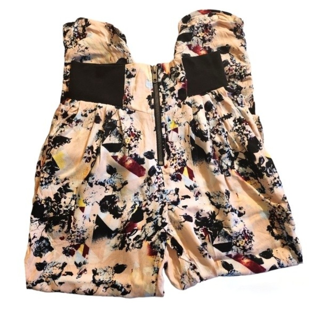 Material Girl High Waist Pants, Black and Pink, Size Small